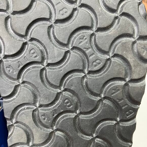 Birki's | Shiny Blue Womens 39/8 Self-Fastener Slide Sandals - Picture 7 of 7